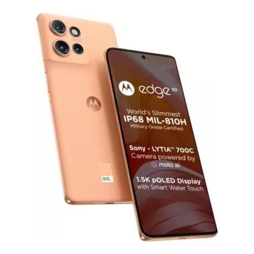 motorola edge 50 peach